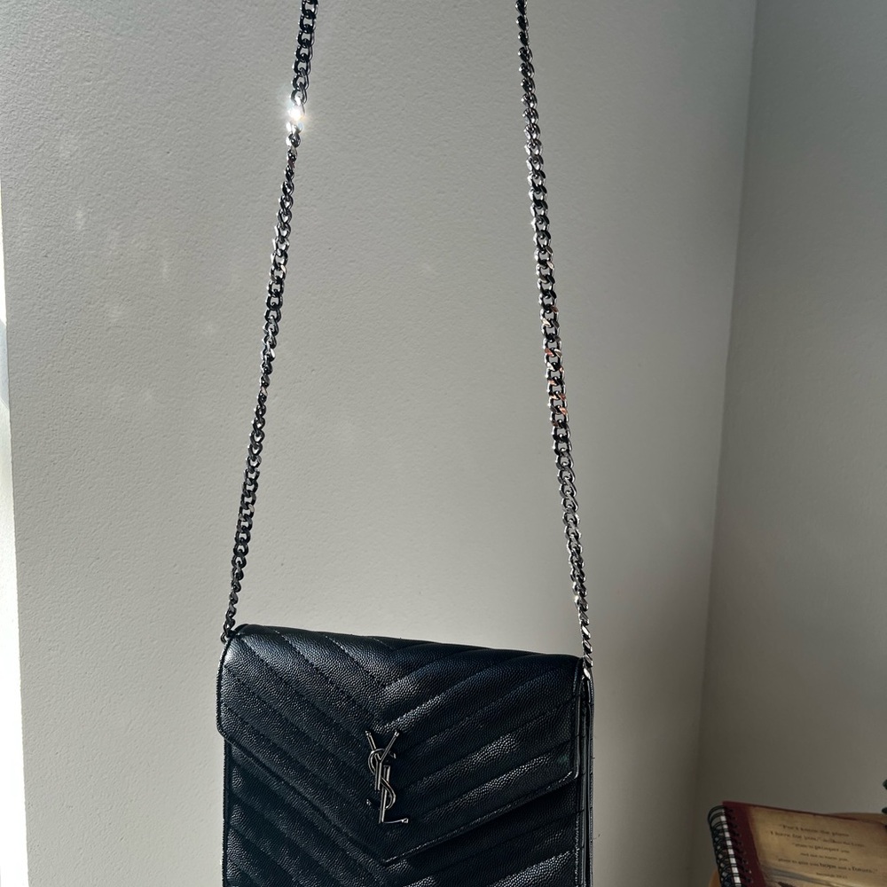 Yves Saint Laurent Black Quilted Leather Shoulder Bag